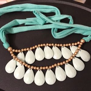 Real and gold necklace